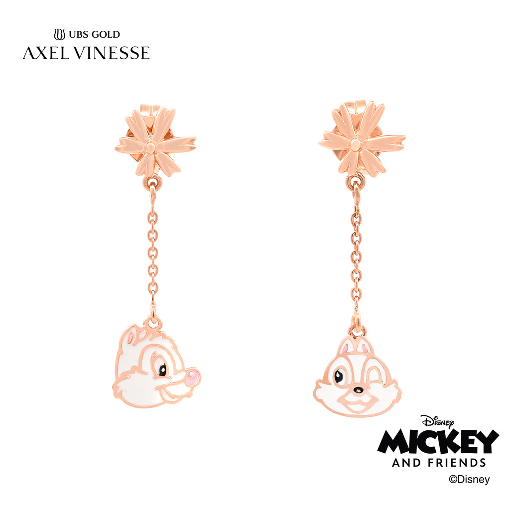 UBS Gold Anting Emas Disney Chip And Dale - Kwy0013 - 17K