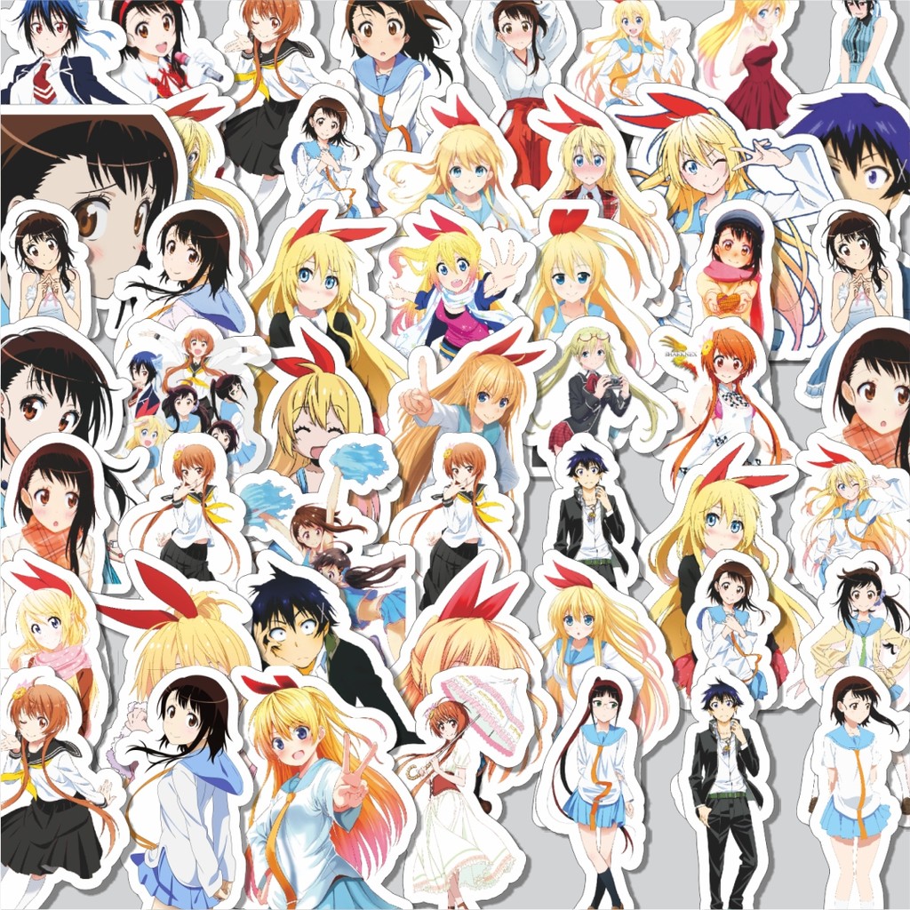 

Stiker Cutting Pack Stiker Anime Series Nisekoi Character Mix Isi 100Pcs Series Aesthetic Lucu Keren Untuk Koper Bahan Vynil