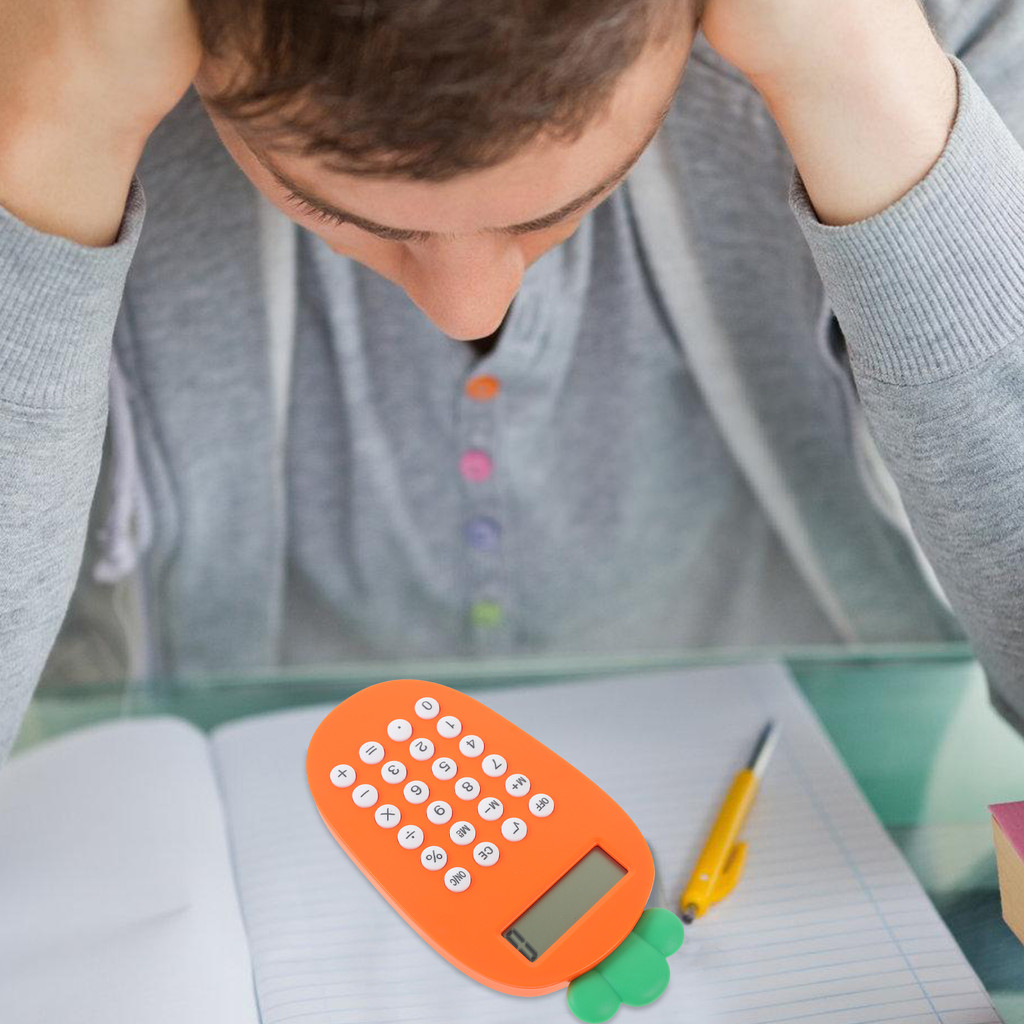 

Durable Solar Powered Calculator Lightweight Portable Electronic Mini Calculator for Office