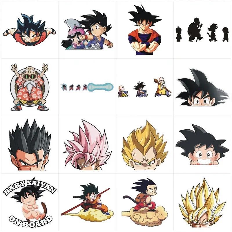 

Animation Dragon Ball Z Accessories Sun Wukong Movable Doll Kakarotto Figma Model Waterproof Stickers DIY Creative Car Stickers