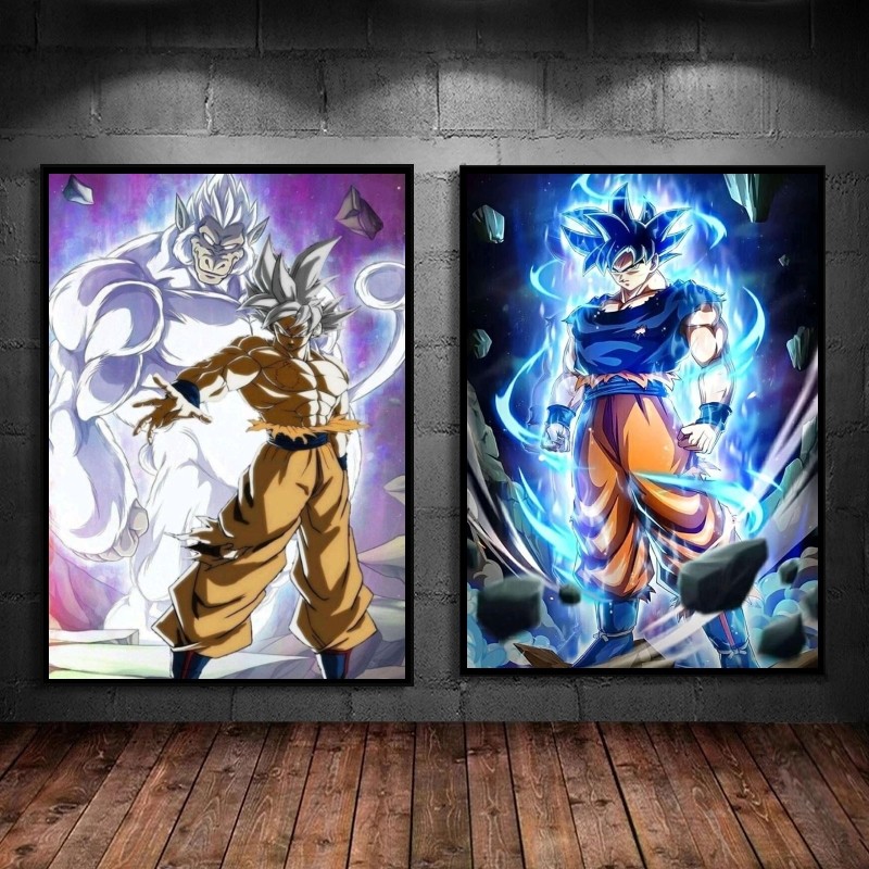 

Classic Poster and Painting Dragon Ball Goku High Quality Art Decorative Canvas Poster Home Wall Aesthetic Decorative Kids Gifts