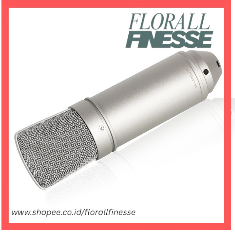 ISK AT100 professional cardioid condenser microphone with pure aluminum diaphragm for studio recordi