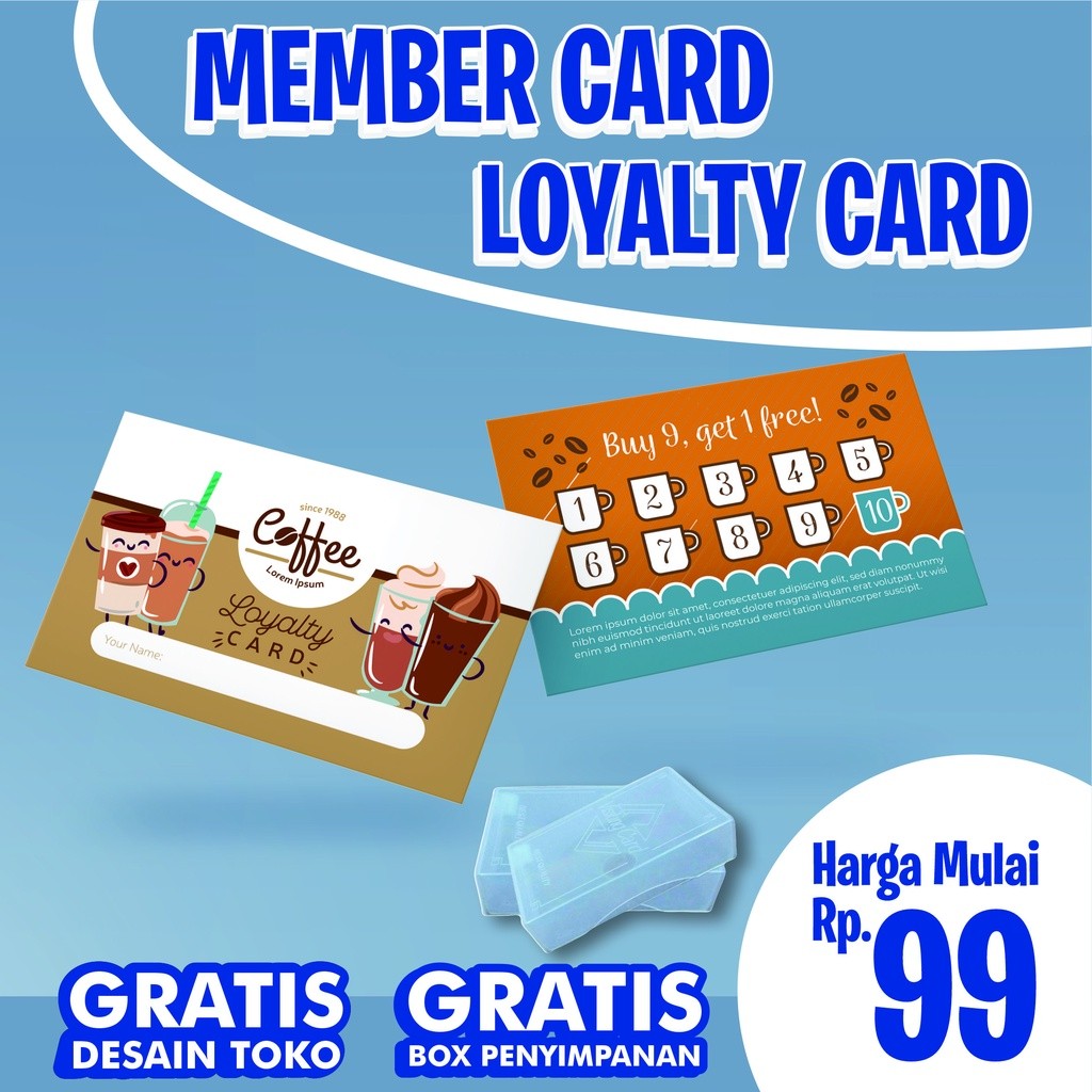 

Cetak Kartu Member / Kartu Diskon / Kartu Stamp / Kartu Promosi MURAH