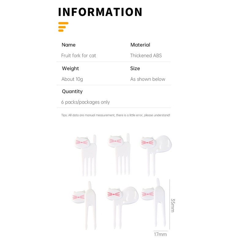 Garpu Anak  Garpu Kue  Hewan Kecil yang Lucu Garpu Buah Anak Kucing Kreatif