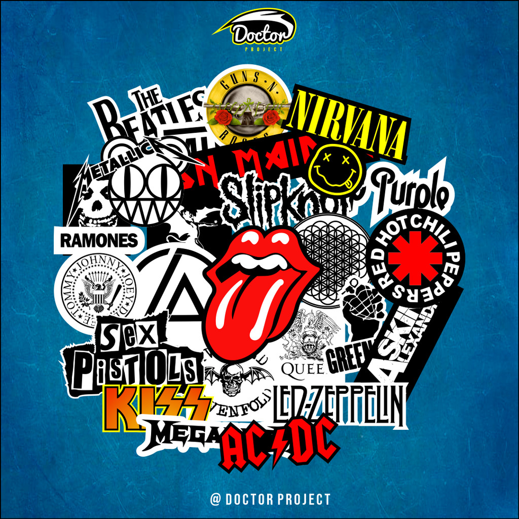 

Stiker Aesthetic BAND ROCK METAL Stiker Band | Stiker Laptop Estetik