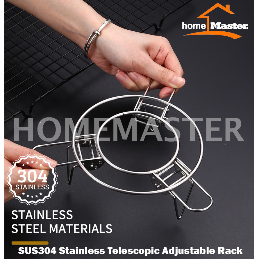 HomeMaster Tatakan/Tray/Rak/Rack/Steamer/Kukusan Panci/Pots/Pans/Wajan Stainless/Besi Baja Tahan Kar