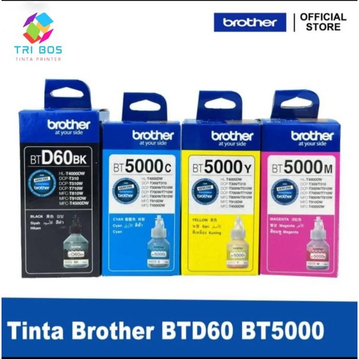 1 SET 4 PCS Tinta Brother For Printer DCP-T310 DCP-T510W DCP-T710W