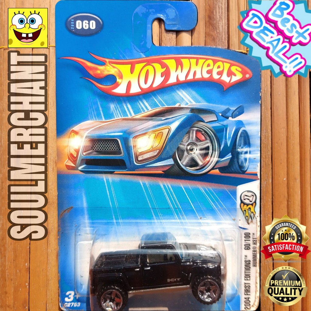 HOTWHEELS HUMMER H3T CONCEPT HITAM KUNING BIRU FIRST EDITION HUMVEE H2 H3 JEEP TLC FJ40