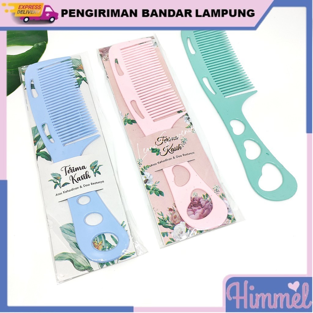 Souvenir Pernikahan Sisir Besar Lubang 3 Souvenir Pesta Souvenir Sisir Alas Shaby HIMMEL SOUVENIR