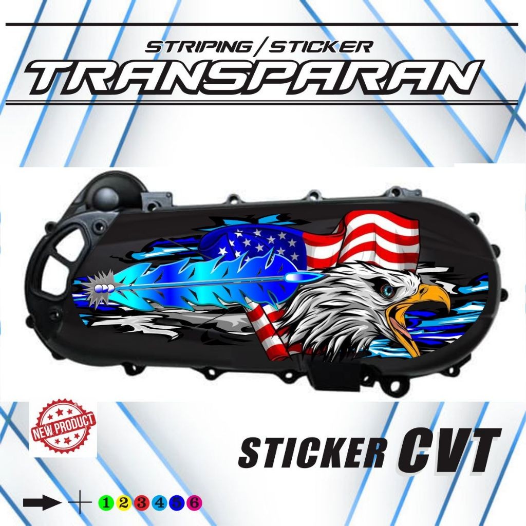

STIKER VARIASI BAHAN TRANSPARAN STIKER BAK CVT MOTIF VARIASI CVT