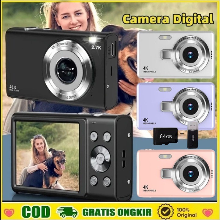 【COD】Camera Digital Digicam Kamera Pocket 48MP Digital Camera Pocket Retro / Digital Camera I20 Digi