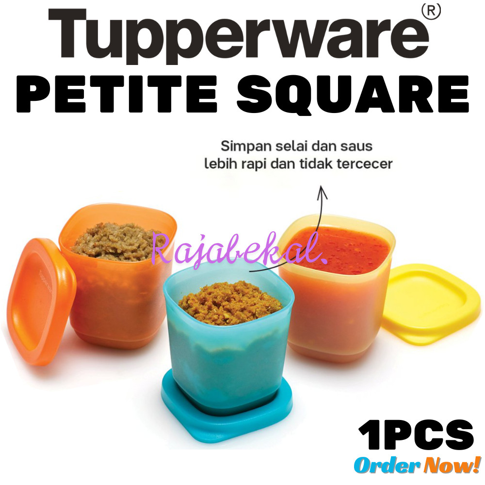 [BIG SALE] PROMO Tupperware  Petite Mini Square ECER 1PC warna acak petite PERSEGI