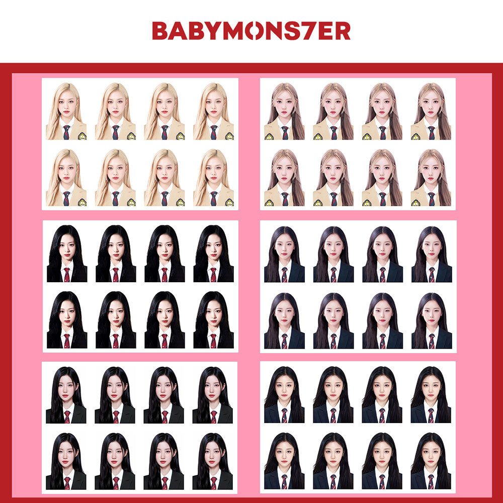 

BABYMONSTER One-inch Photos Peripheral Photos Little Monster BATTER UP Photo Card Collection Card Album Card