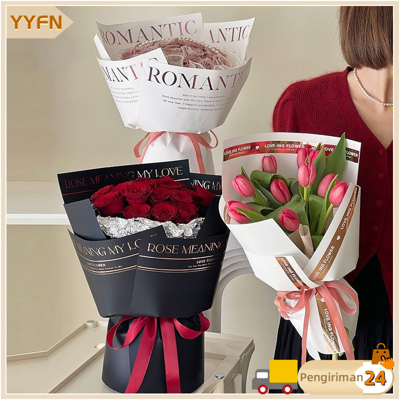 

【10 Lembar】Kertas Buket Bunga Kertas Hitam Dan Putih Alfabet Inggris /Cellophane Toko Bunga Kertas Kado Flower Wrapping/ Bungkus Buket Surat Minimalis /Kertas Bungkus Kado