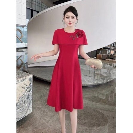 Laudofficial Charlotte Premium Dress /Midi Dress Pesta Wanita Mewah Elegant