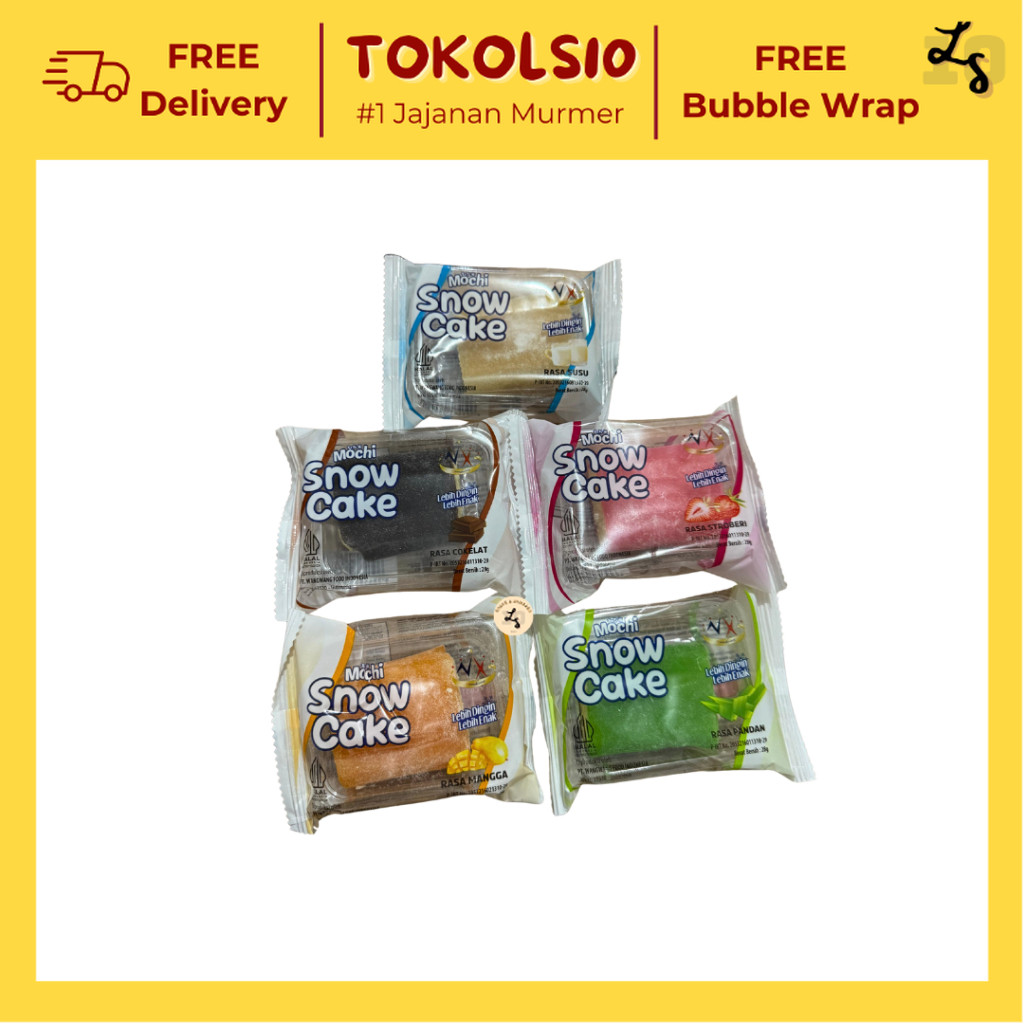 

NX Mochi Snow Cake Rasa Cokelat/Stroberi/Pandan/Susu/Stroberi 28gr