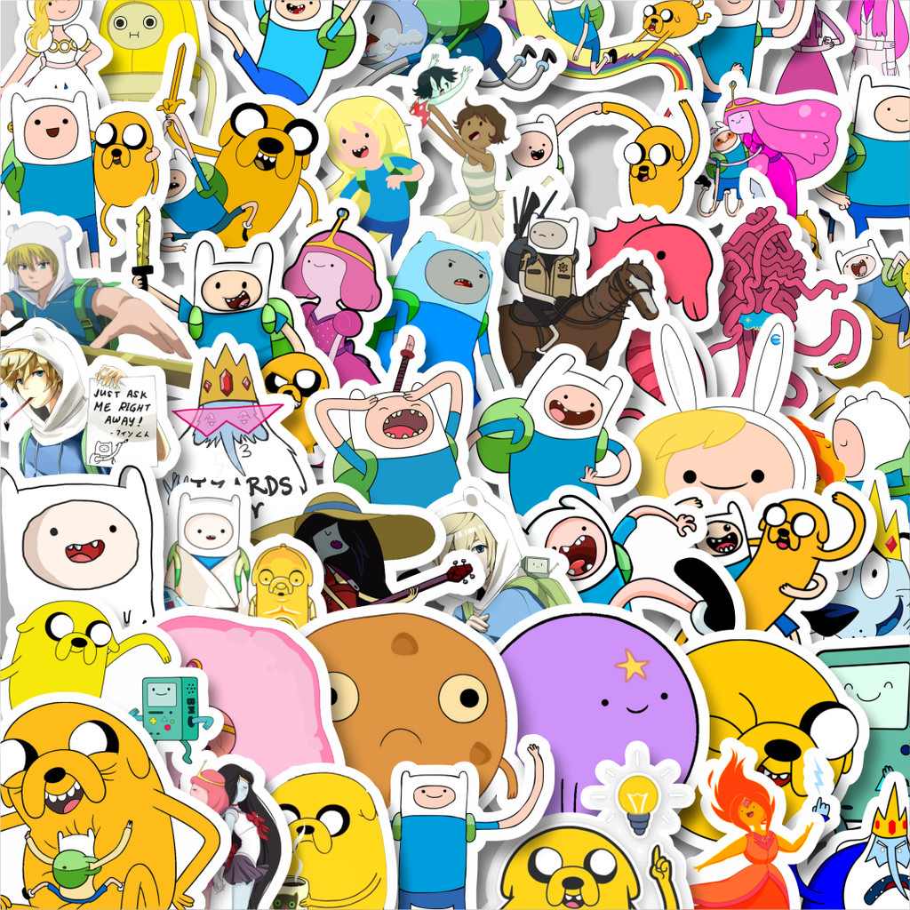 

Stiker Cutting Pack Stiker Kartun Series Adventure Time Character Mix 1 Isi 100Pcs Series Aesthetic Lucu Keren Untuk Koper Bahan Vynil