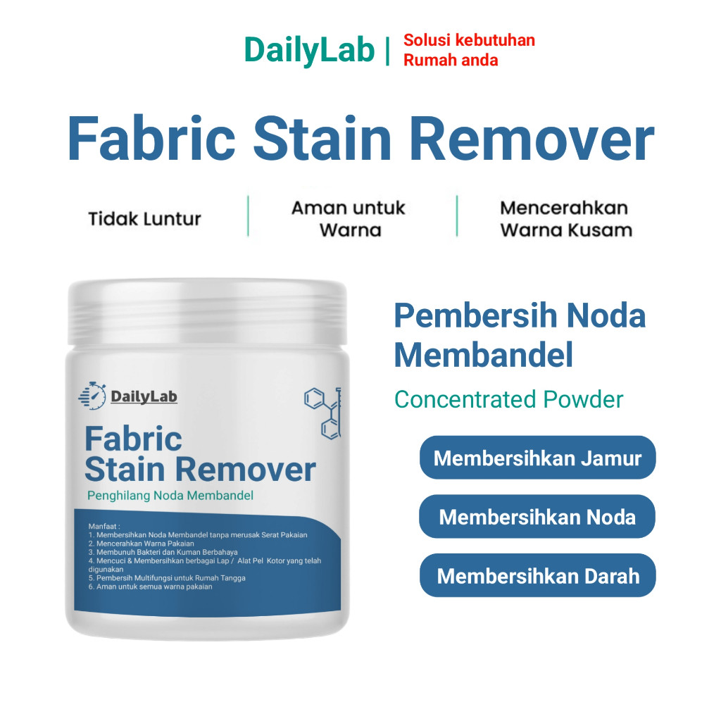 Fabric Stain Remover Pembersih Pakaian / DAILYLAB CLOTH STAIN REMOVER penghilang noda pakaian