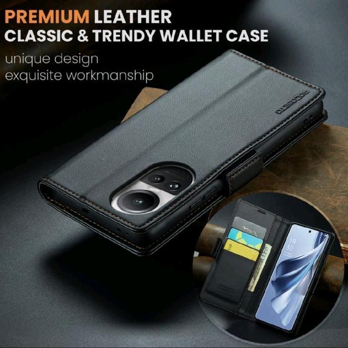 Flip Wallet Case For Oppo Find X8 Pro Reno 13 12 11 10 Biasa Pro 13F 12F 11F 8T 5G 4G Casing Stand S