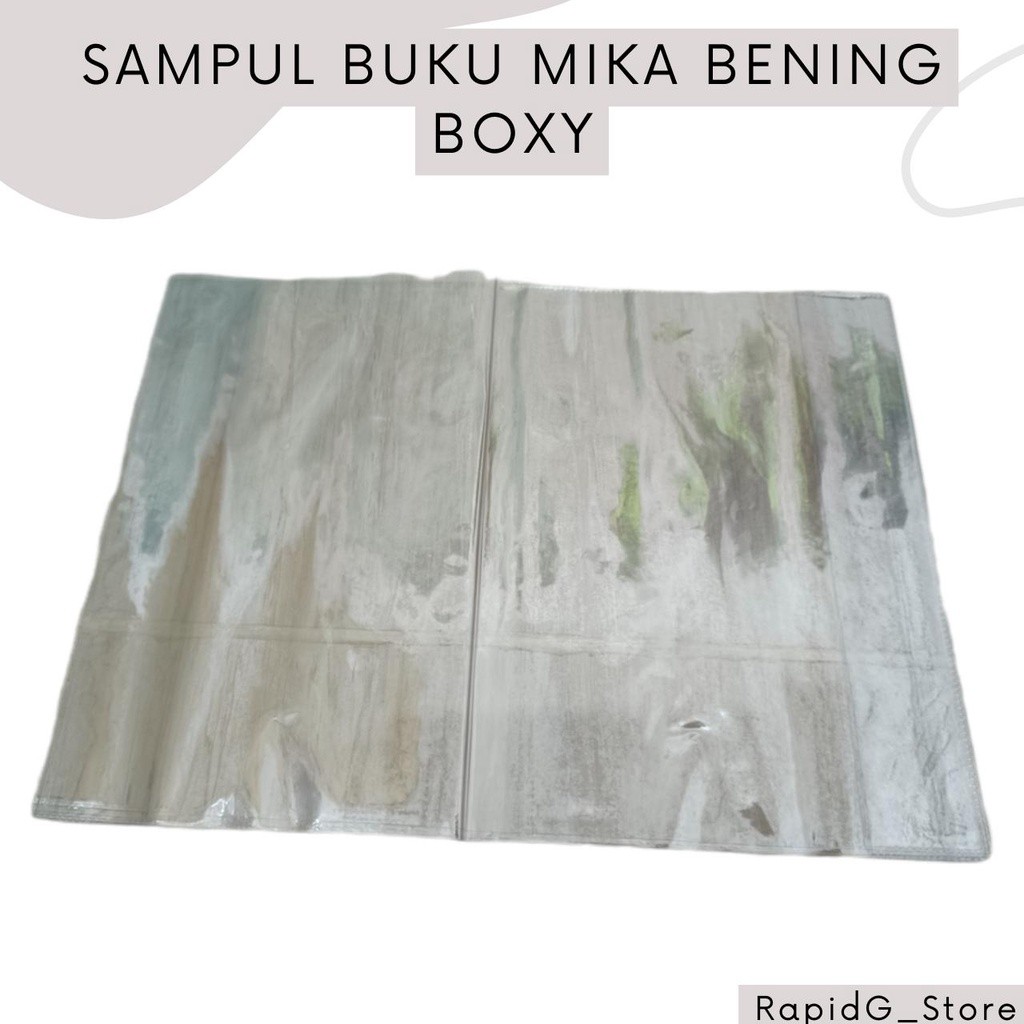 

Sampul Buku Mika Bening Plastik Ukuran Boxy Panjang Isi 10 Lembar