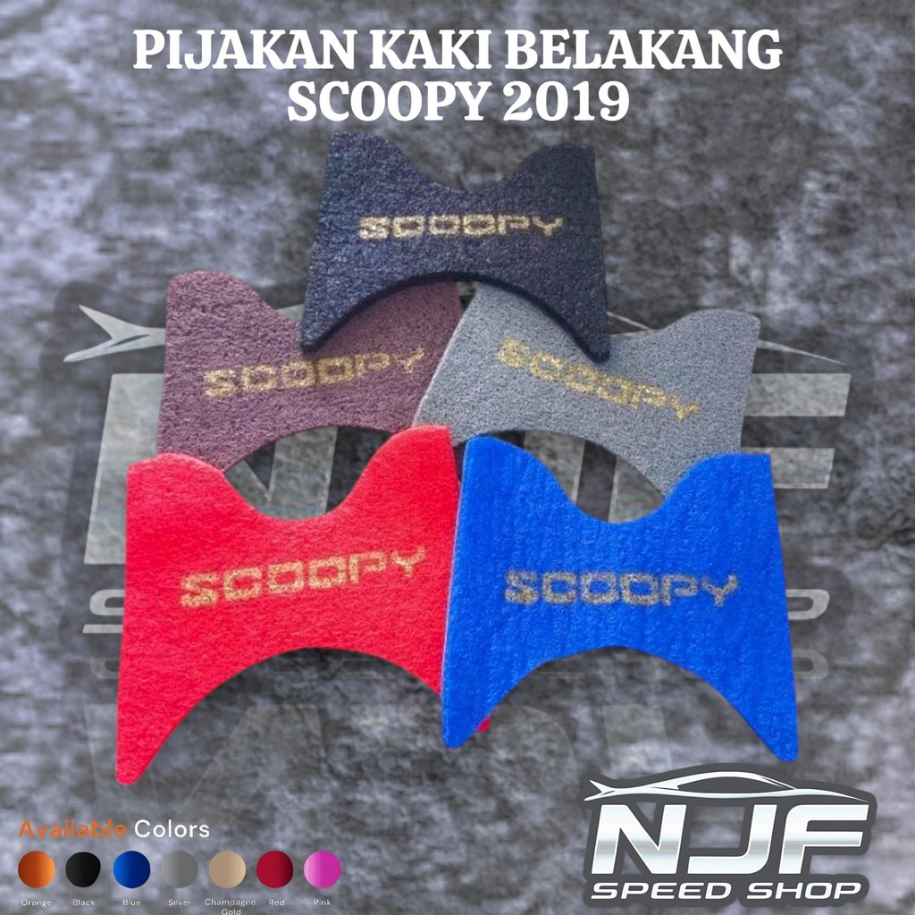 KARPET PIJAKAN KAKI ALAS KAKI HONDA SCOOPY SPORTY STYLISH 2019 PIJAKAN KAKI