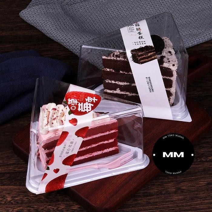

Sale 10pcs tray mika segitiga Premium tray mika mini dus box kue potong - mika garpu ∆ Terlaris