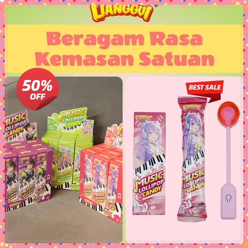 

[Penjual kualitas] LIANGGUI HALAL Lianggui Lolipop Musik 3 Rasa HALAL - Apel Hijau Anggur Stroberi Mainan & Cemilan Anak Unik