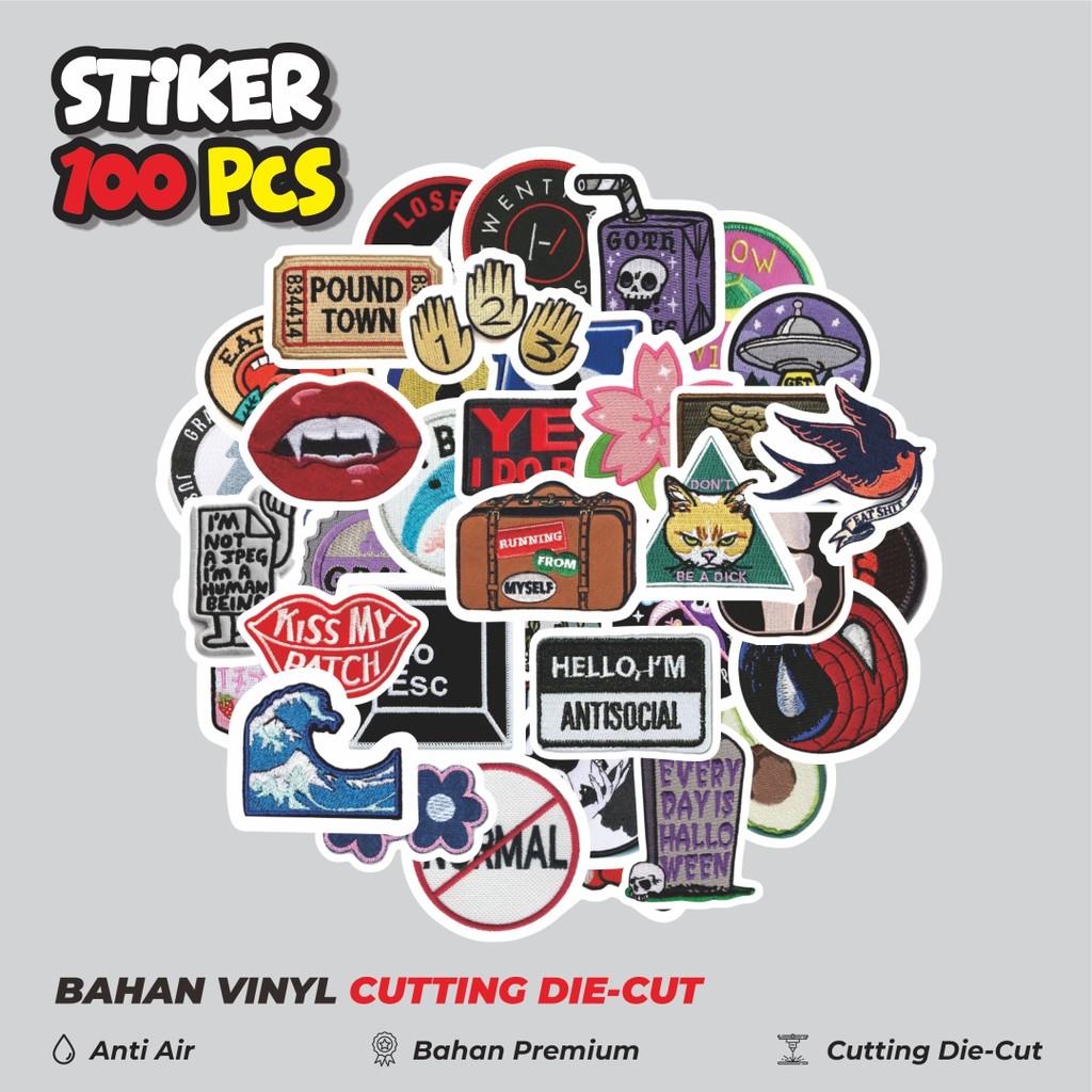 

Terbaru! 50 pcs Stiker Patch V22 Dekorasi Lucu Kreatif untuk Notebook, Skateboard, HP