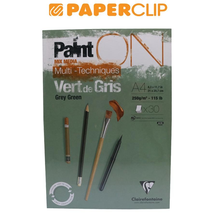 

SKETCHBOOK A4 CLAIREFONTAINE PAINT ON GREY GREEN 975705C