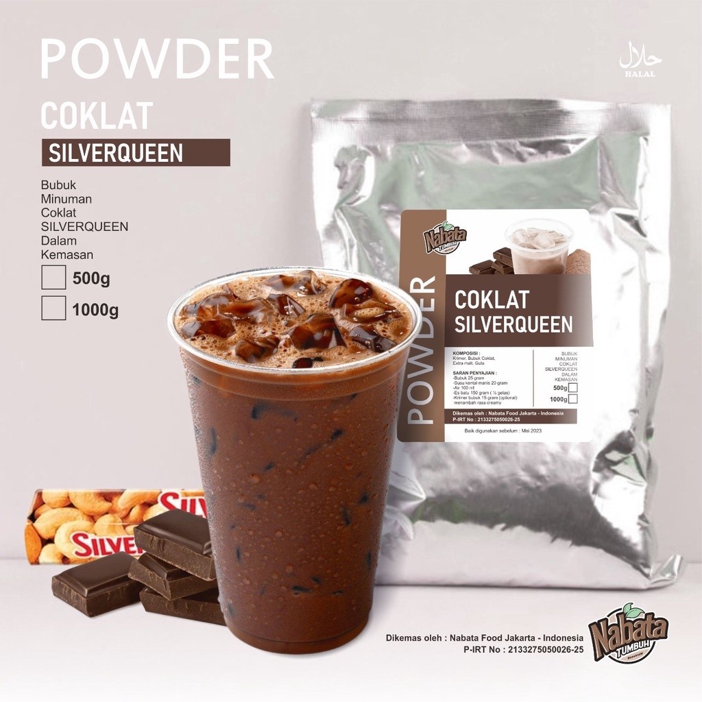 

BUBUK MINUMAN COKLAT SILVERQUEEN 1KG | COKELAT SILVERQUEEN