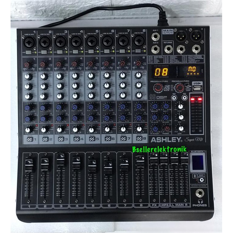 MIXER AUDIO ASHLEY SUPER M8 ORIGINAL
