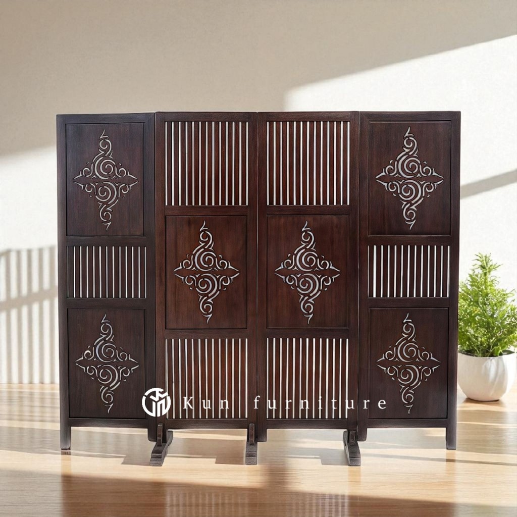 "Sketsel Minimalis Kayu Jati – Penyekat Ruangan Minimalis Elegan