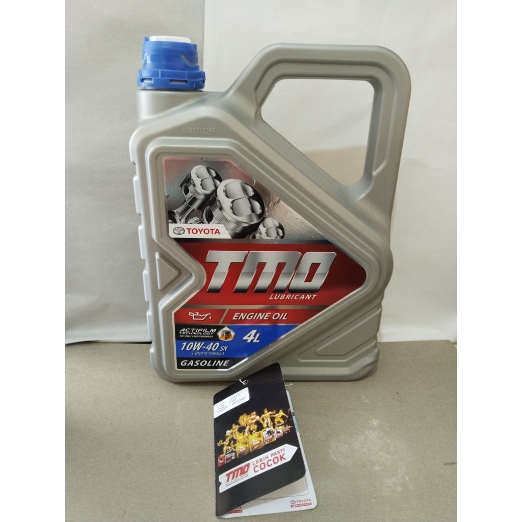 NURYANTO.SHOP OLI OIL TMO BENSIN (4LITER) SAE 10W-40 PELUMAS OLI MESIN MOBIL AVANZA XENIA GRAND MAX 