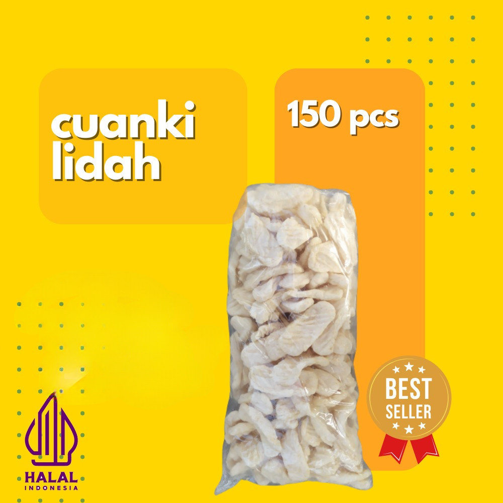 

PROMO 150 Pcs CUANKI LIDAH 1 Bal Cuangki lidah Batagor Khas Garut Pelengkap Baso Aci, Seblak, Mie Instan BEJO199