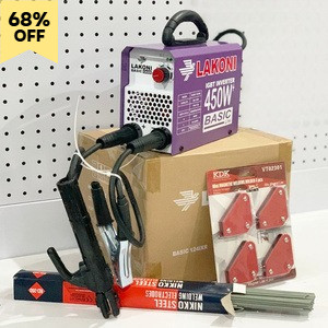 Paket ( 4 ) Item Lakoni Las 124 + Kawat Las 2.6 + Siku Magnet 3 Inc + Tora Kacamata Hitam ZX2902