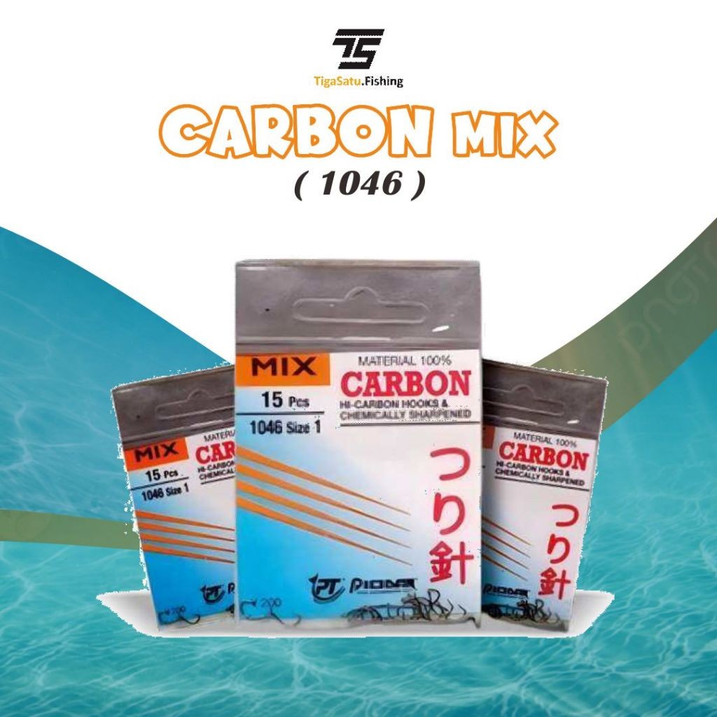 Mata Kail Pancing Pioneer Carbon Mix 1046 Emas pioner Bagongan