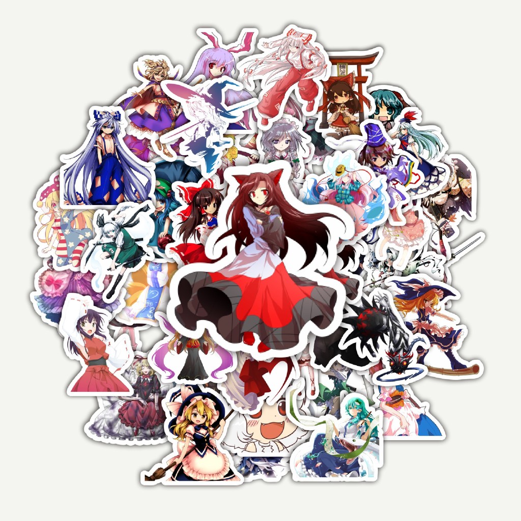 

Sticker Pack Stiker Game Series Touhou Project Karakter Mix 4 | Sticker TUMBLR | Stiker LAPTOP KOPER HELM