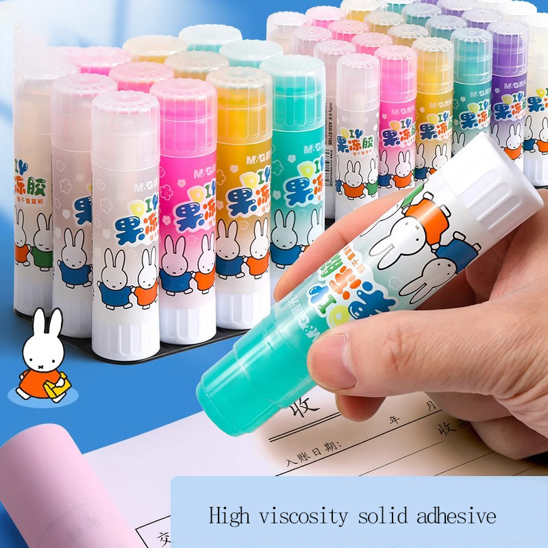

M&G Solid Glue Sticks, 21g Jelly Color, Slow Drying Glue Sticks, Suitable for Students' Crafts, Office Tickets Adhesion