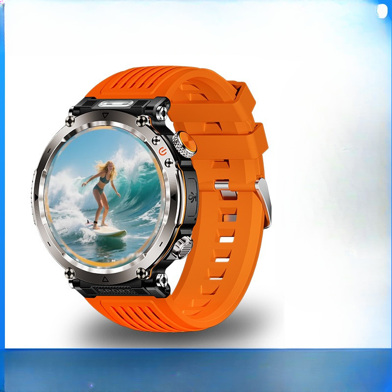 Smart Watch HT30 Bluetooth Call Men Outdoor Sports Fitness Compass Heart Rate Health Monitoring 600m