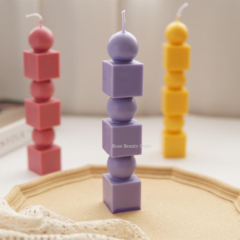 

Geometric Column Candle Mold Block Multilayer Overlay Acrylic Mold Plastic Pc Mold Aromatherapy Candle Tool