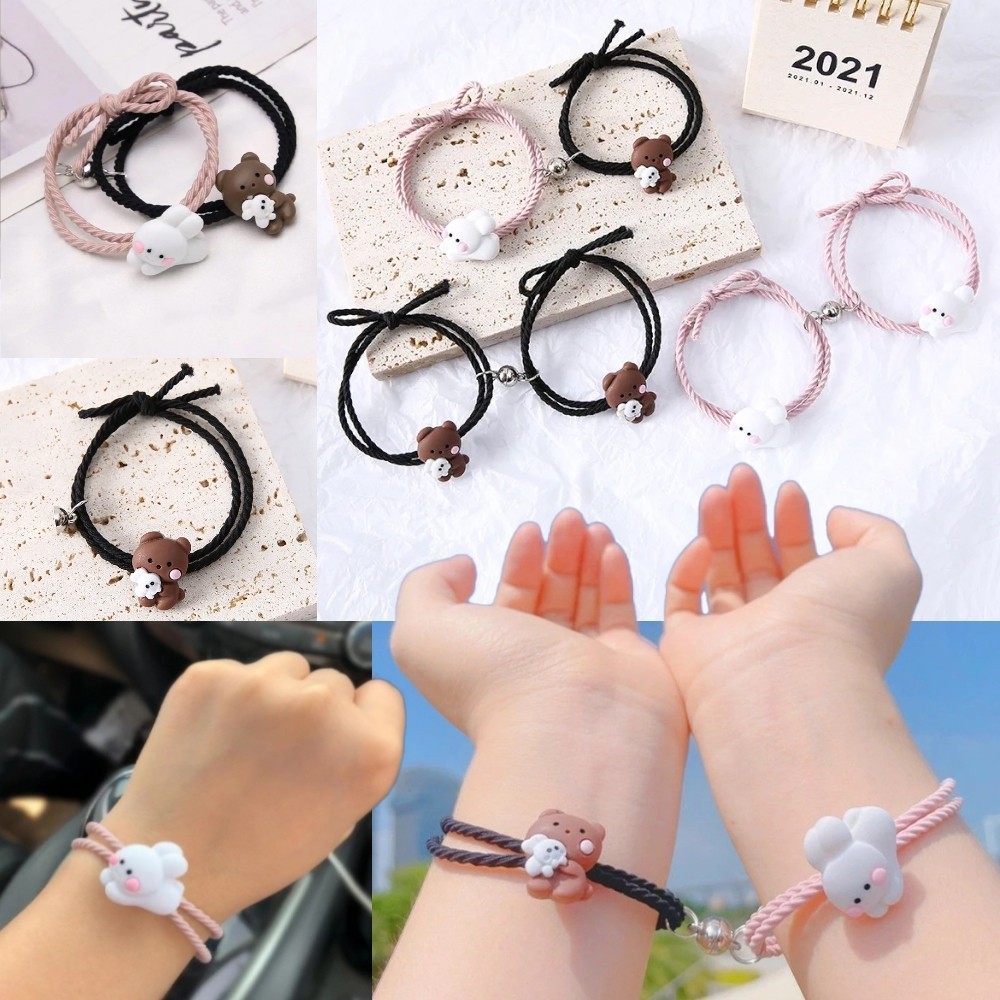 LULABY - Gelang Couple Magnet Pasangan / Persahabatan Karakter Kelinci Kekinian Fashion Korea
