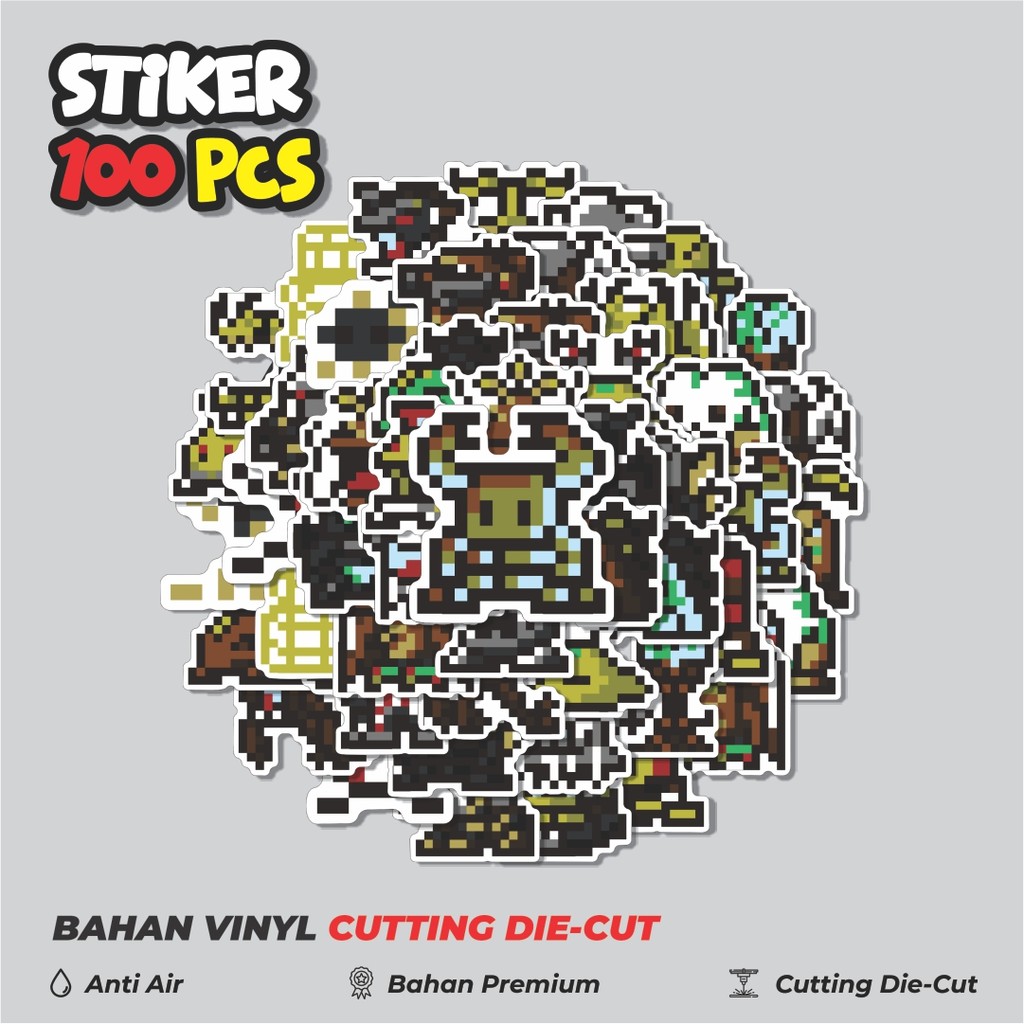 

Terbaru! 50 pcs Stiker Pixel Digimon V41 Dekorasi Lucu Kreatif untuk Notebook, Skateboard, HP