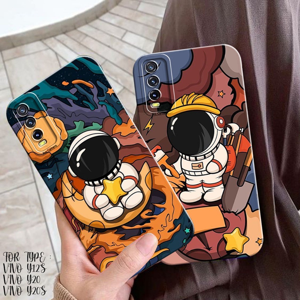 Softcase Vivo Y12s/Y20/Y20s/Y20i/Y20G Motif Astronouts Nasa - Case Luar Angkasa - Case Astronot - Ca