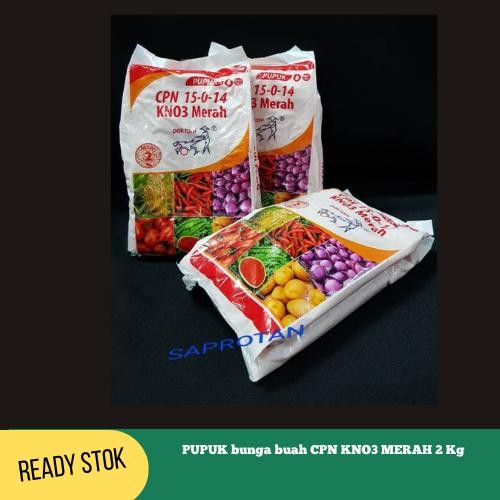 TERMURAH PUPUK bunga buah CPN KNO3 MERAH 2 Kg