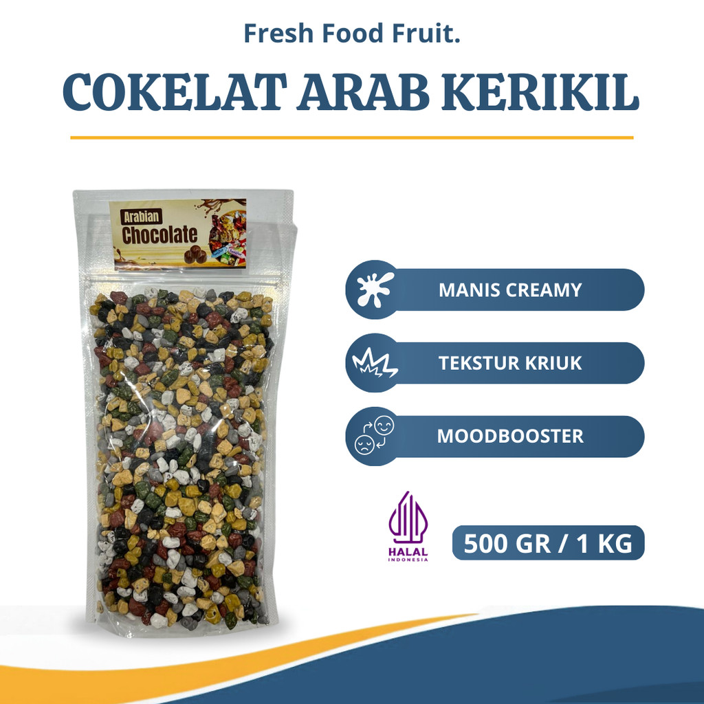 

Cokelat Kerikil Cokelat Batu Khas Arab Kemasan 1 Kg 500 Gram Oleh Oleh Haji dan Umrah