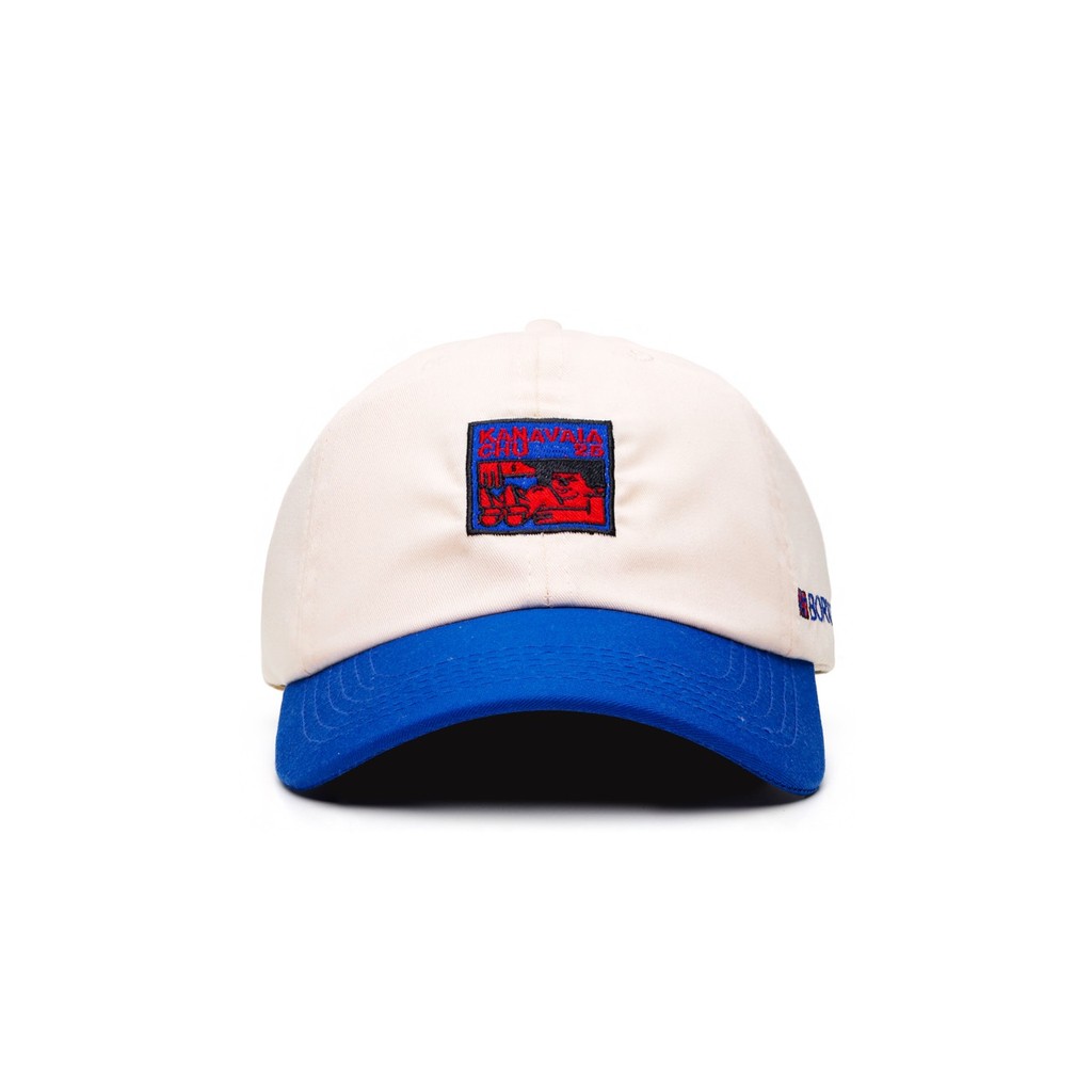 Kanavaia x Chuanslee - Drill Cap in Cream / Blue - Luna Square