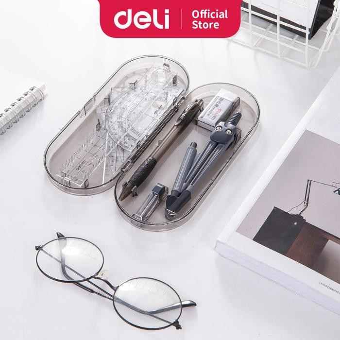 

Deli Set Penggaris Skala yang akurat mudah dibawa dan praktis 9591 Pensil