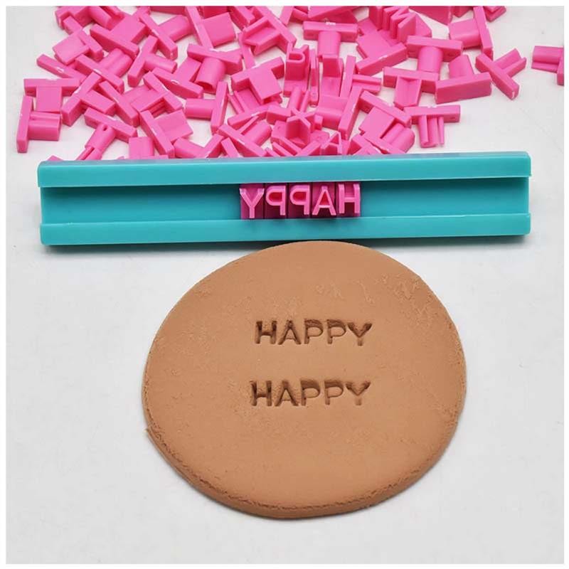 

Ceramic Art Alphanumeric Letters Clay Stamp Impress Embosser Set Print Name Ceramic Pottery DIY Embossing Die Seals Tools