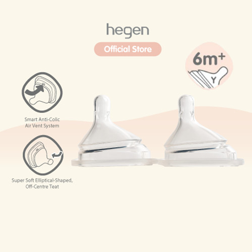 Hegen Teat Thick Feed, 2-Pack (for Thickened Liquids)