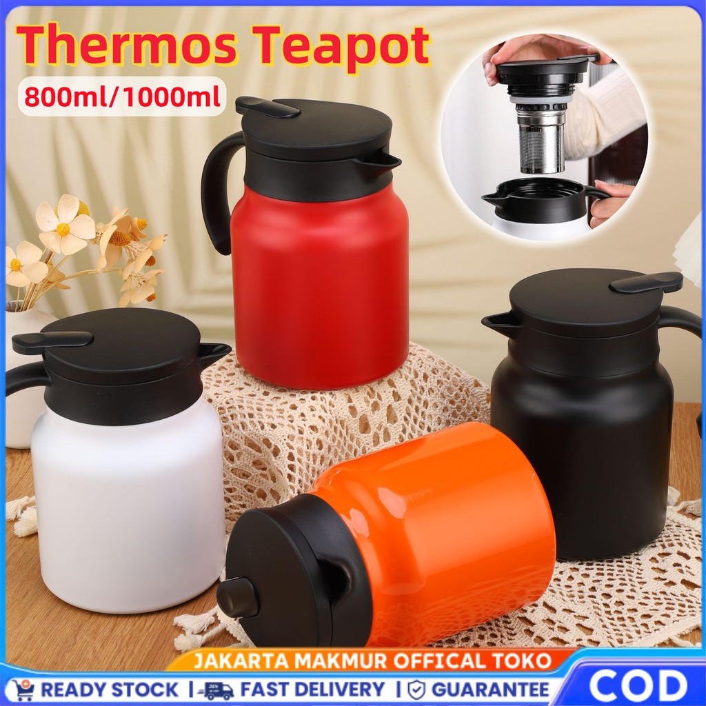 Tea Pot Rebus Pengapal Pot Insulasi Stewed  Menyeduh Tekuk Teh Rumah Teh 316 Stainless Steel Teh Kop